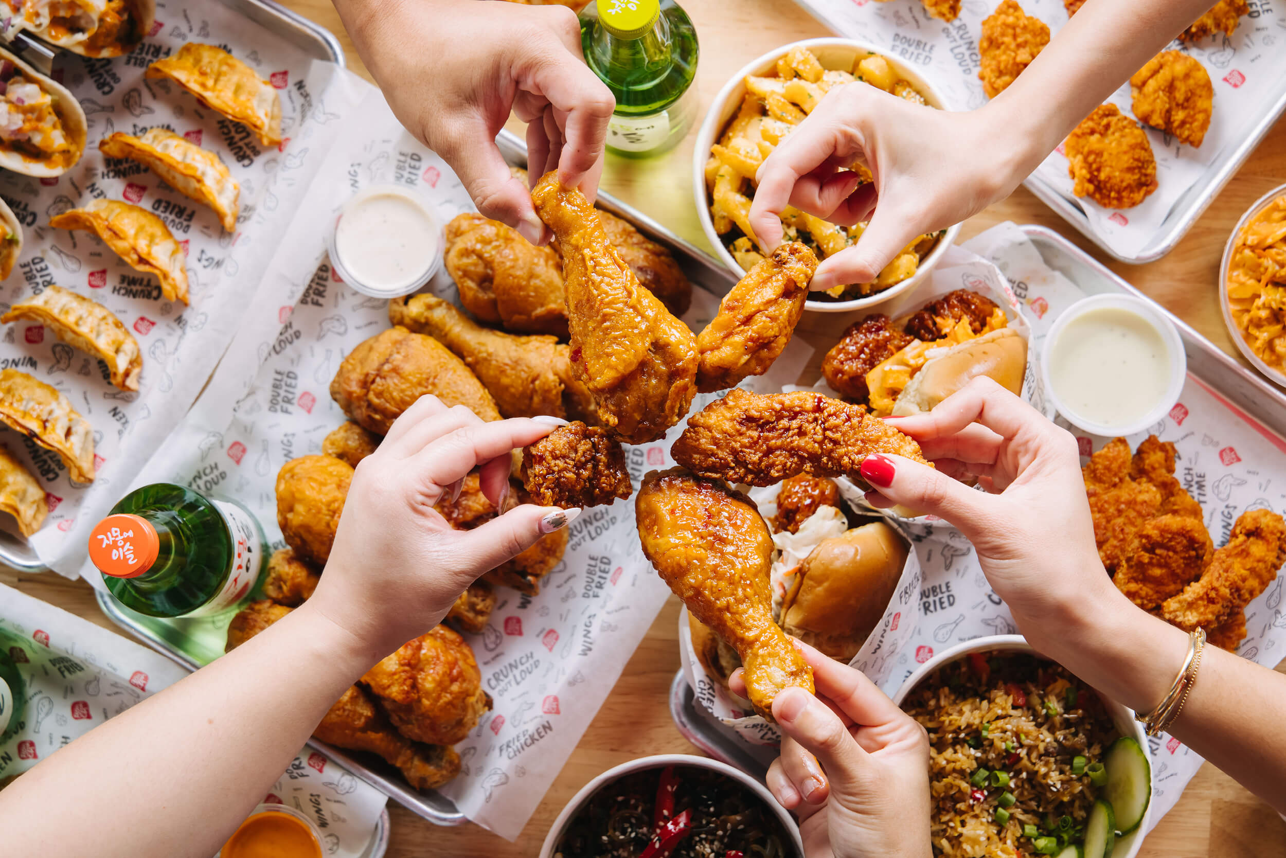 Korean Fried Chicken And Korean Food